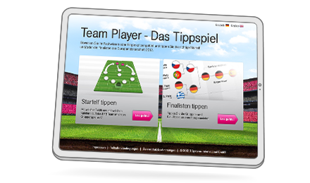 Vorschaubild für das Designprojekt „Das Tippspiel von T-Systems“