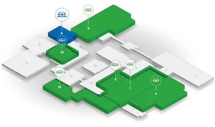 Floor Planner und Infografiken für Roll-Up-Aufsteller für die ISE 2020 Layout und Satz Druckvorlage