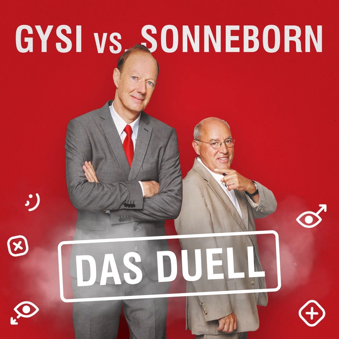 Detailansicht: Social-Media Teaser Nummer 1 für das Buch: Gysi vs Sonneborn