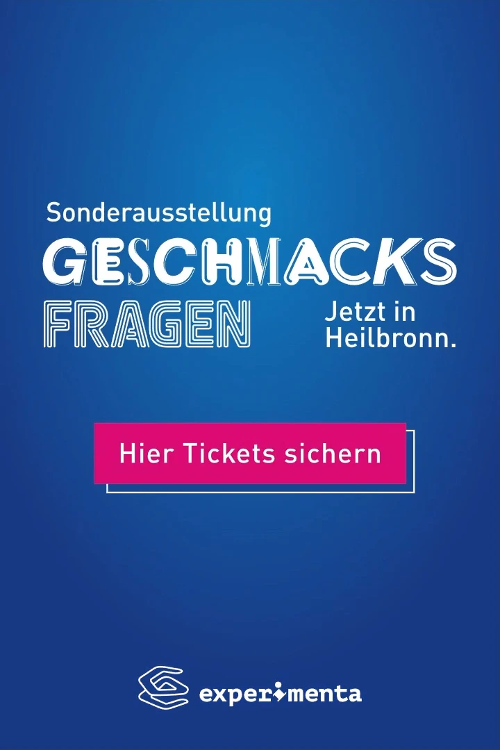 Ein HTML5-Banner für die experimenta Sonderausstellung: Geschmacksfragen